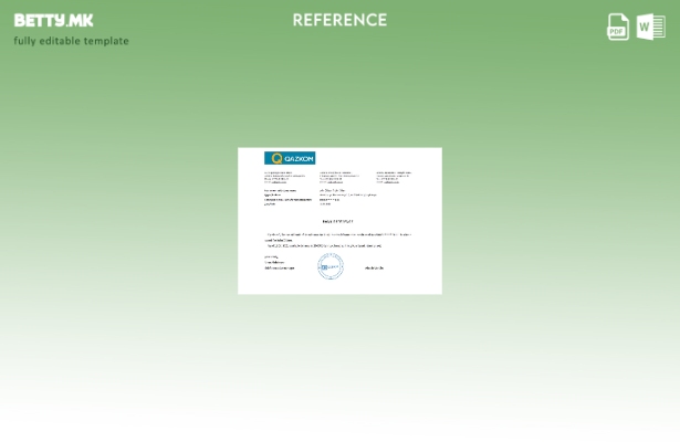 Модерен стил референтен шаблон Казахстан Qazkom